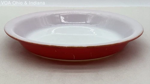 Vintage Pyrex Pink Pie Plate 209 8.5 Inch Opal Glass Ovenware Baking Dish