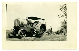 1910S RPPC TWIN CITY 40 65 TRACTOR ROAD GRADERS HEAVY EQUIPMENT MACHINERY PHOTO
