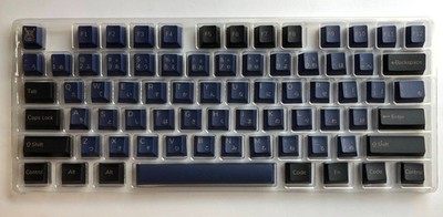 PBT Dye Sublimation Japanese Keycaps Blue Samurai - Cherry MX