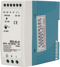24VDC DIN Rail Power Supply MDR60-24 60W 24V 2.5A Power Supply Output 24VDC