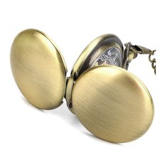 New 0.7in Dial Thickness Men's Mechanical Vintage Pocket Watch Ideal Gift Kit wq