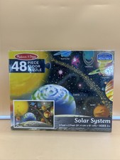 Melissa Doug Solar System Floor Puzzle 48pc 3'x2' Ages 3 . Educational. Kids.