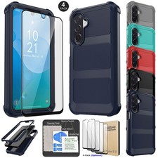 For Samsung Galaxy A17 5G Case Heavy Duty Shockproof Rugged Cover/Tempered Glass