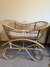 Baby Bassinet Rattan, Handwoven in Malaysia
