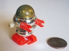 M VINTAGE TOMY 1978 Lost in Space Robot Wind Up Toy - Pocket Bot -Really Walks