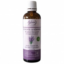 Face and Body Oil with Organic Jojoba and Lavender, 75 ml