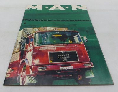 1970's M.A.N Underfloor Power Semi Truck Vintage Dealer Sales Brochure reference