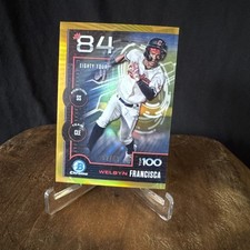 WELBYN FRANCISCA 2025 BOWMAN CHROME TOP 100 GOLD 02/50 CLEVELAND GUARDIANS