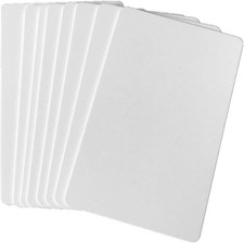 Premium Blank PVC Cards for ID Badge Printers Graphic Quality White Plastic CR80