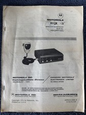 Motorola MOCOM 35 MANUALE DI SERVIZIO Mobile Radio 2 Vie Schema Originale Vintage