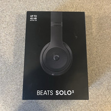 Beats by Dr. Dre Solo3 Wireless Bluetooth Headphones Black Foldable Built-In Mic