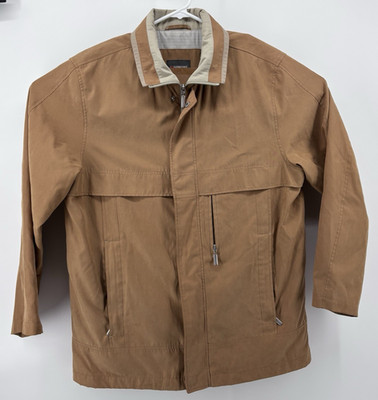 Redpoint Sportswear Brown Coat Jacket Mens L Zip Lined Adam Cinch Waist Germany