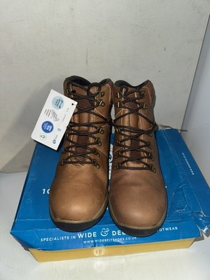 DB Easy B Colorado 2 braune Leder Wanderschuhe Größe 9 6V neu 1077