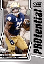 2022 Score Draft Kyren Williams RC P-KYW Rookie Notre Dame NFL Football Card