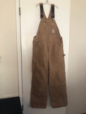Carhartt Overalls 36x32 R01 Brown