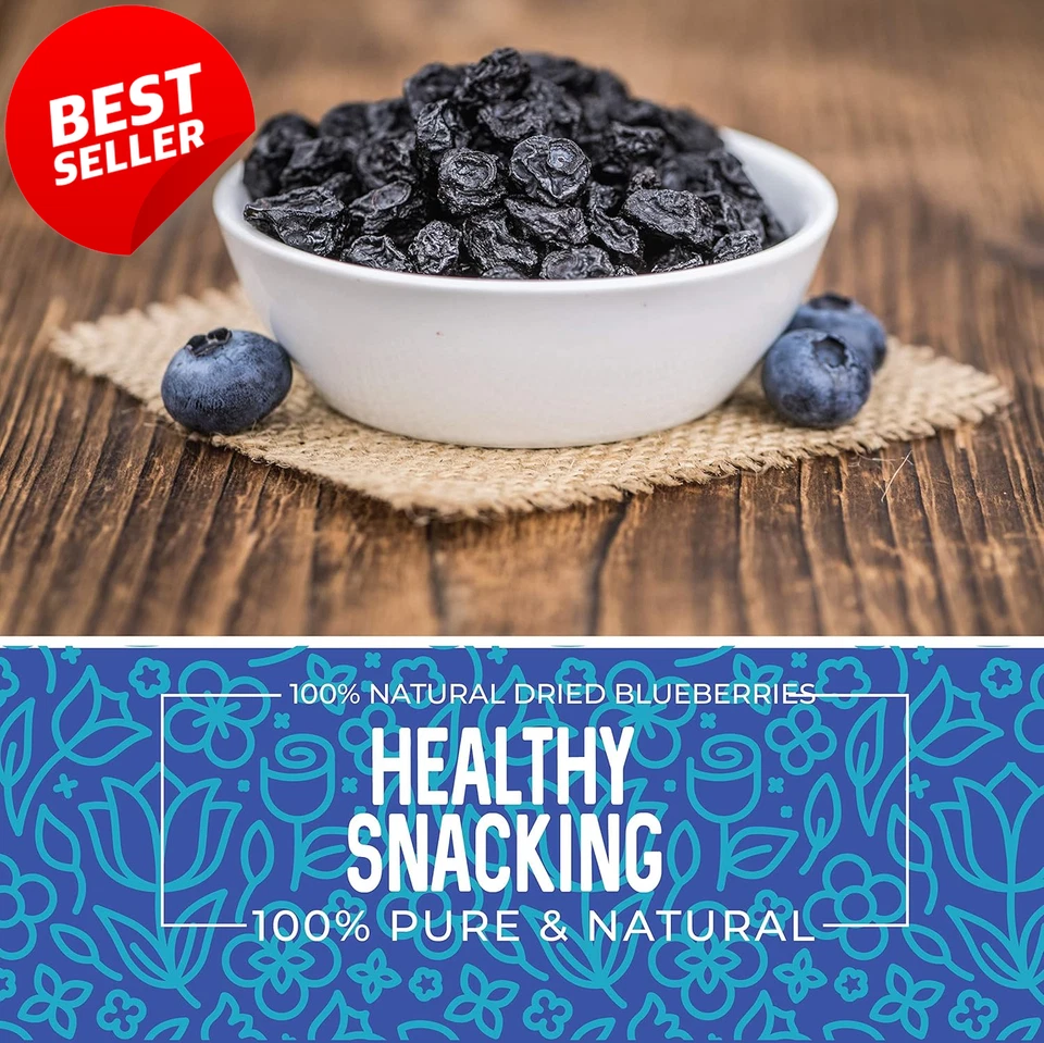 Arándanos secos enteros sin azúcar agregada 16 OZ deshidratados a granel sin OGM EE. UU. Foto 4 de 4