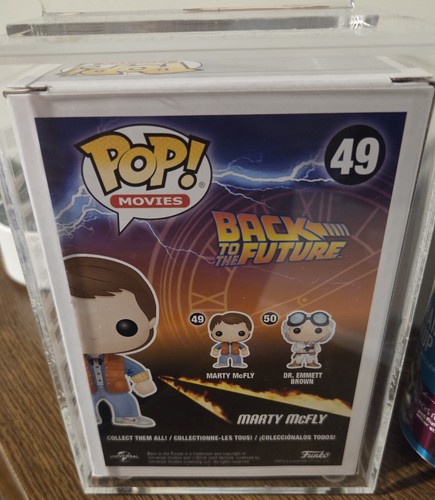Funko Pop! Movies Marty McFly #49 Back to the Future Signed Michael J ...