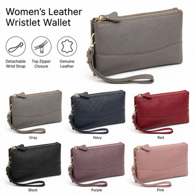 Korean Zoeon Women's Leather Mini Clutch Bag A407