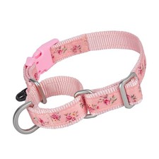Martingale Dog Collars with Quick Snap Buckle in Floral Print Flower Nylon No...