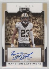 2017 Panini Playoff Rookie Signatures 84/199 Marshon Lattimore #RS-ML Auto ft8