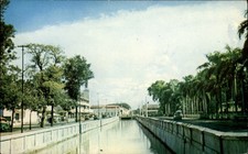 Kali Ciliwung Jakarta Indonesia vintage postcard n797