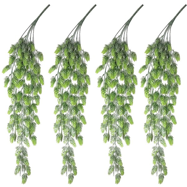 Hopfenranke Pflanze Dekoration KüNstlich GrüN HäNgende Rebe Indoor Outdoor Set-image