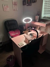 Nail set up w/ beginner friendly materials to start nail business