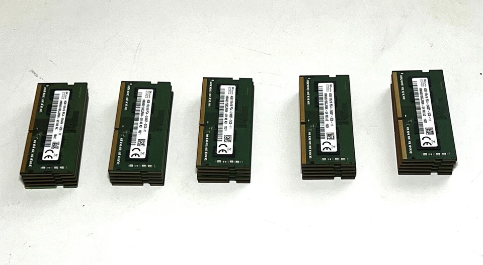 Samsung, SK Hynix, 16GB (4x4GB) 1Rx16 PC4-2400T-SC0-11 DDR4 RAM Laptop Memory - Image 3 of 3
