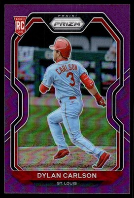 2021 Panini Prizm Prizms Purple #138 Dylan Carlson - BB