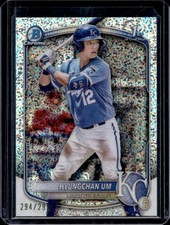 2025 Bowman Hyungchan Um Chrome Speckle Refractor 1st Prospect #/299 Royals
