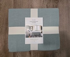 Threshold Cotton Matelasse Coverlet Solid Lightweight Teal Green Full/Queen