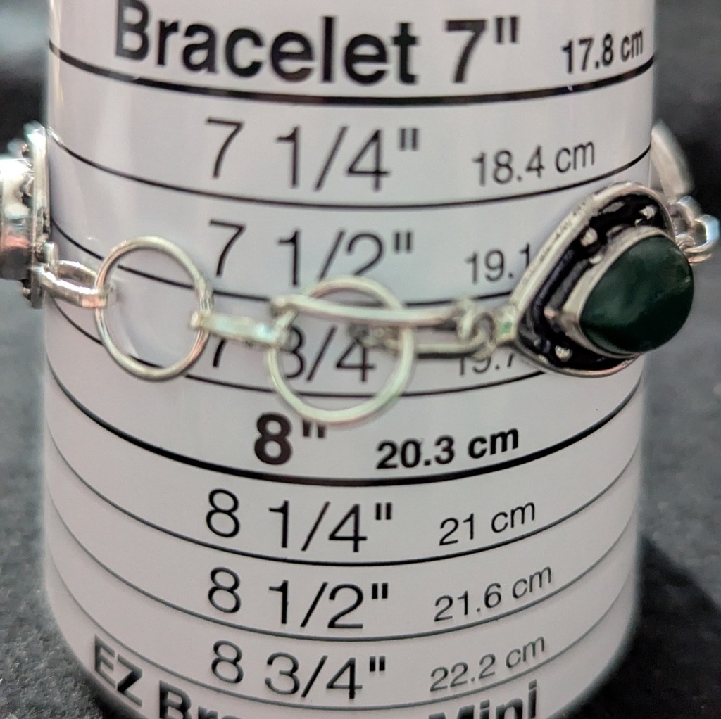 Silver Plated Multi Gemstone Statement Bracelet - image 5