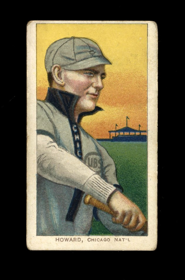 1909-11 T206 Piedmont Del Howard 350 Subjects Back RC VG