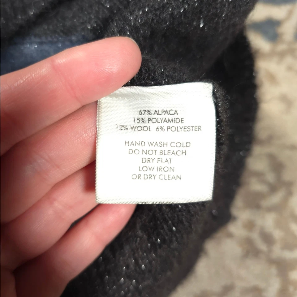 Suéter Ombre Blanco + Warren Mezcla Alpca/Lana Rayas Mujer Talla M Súper Suave Foto 4 de 4