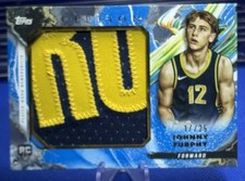 2024-25 Topps Inception  Rookie Jumbo Patch Relic Johnny Furphy #RJR-JF #17/25