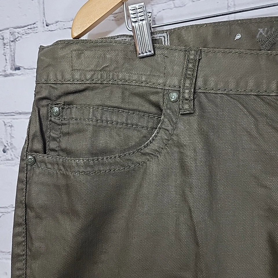 Мужские джинсы Request коричневые 40x34 Bootcut с темными вышитыми карманами 100% хлопок - Изображение 4 из 4