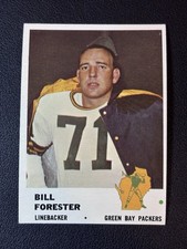 1961 Fleer Football Card #97 Bill Forester Green Bay Packers NM