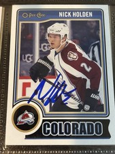 Signed 2014/15 OPC O-PEE-CHEE Auto Card Wow! Nick Holden Avalanche