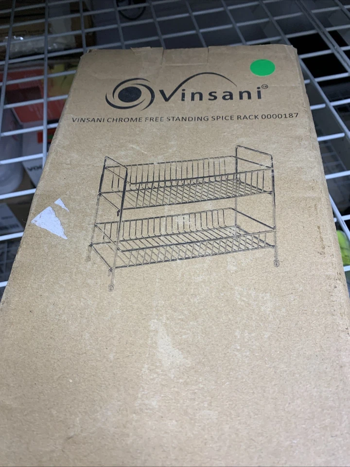 VINSANI 2 TIER FREE STANDING SPICE RACK - CHROME - Image 3 of 3