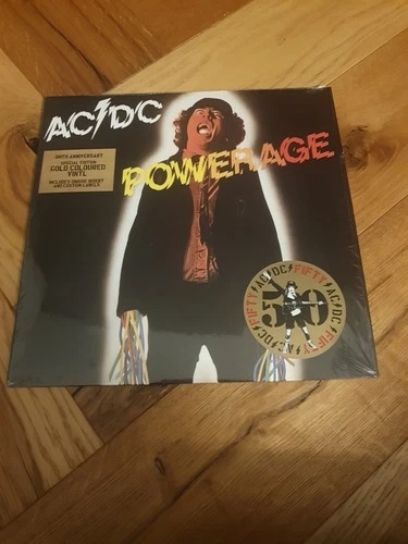 AC/DC : Powerage (50th Anniversary Gold Vinyl) VINYL 12" Album Coloured Vinyl
