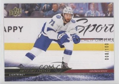 2024-25 Upper Deck Series 2 Exclusives 8/100 Anthony Cirelli #406 a3q