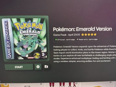 pokemon smaragd version Cart Only