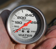Autometer Pro-comp Ultra-lite 2 58 Mechanical Water Temperature Gauge - 4431 O Autometer Pro-comp Ultra-lite 2 58 Mechanical Water Temperature Gauge - 4431 O
