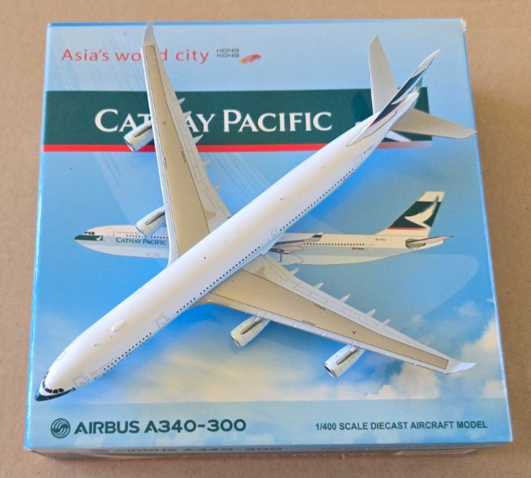 1:400 Airbus A340-300 Cathay Pacific B-HXJ JC Wings | eBay