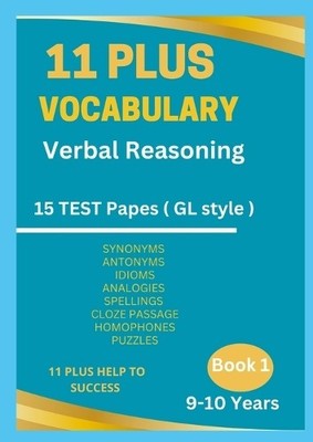 11 Plus Help to 11 Plus Vocabulary Verbal Reasoning Book 1 -9 to  (Taschenbuch)