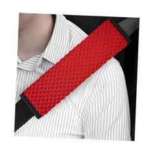 2 PCS Car Seat Belt Covers, Breathable Mesh Seatbelt Pads Shoulder Strap Red