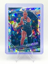 2025 Prizm WNBA Cracked Ice Refractor A'ja Wilson #76 Las Vegas Aces