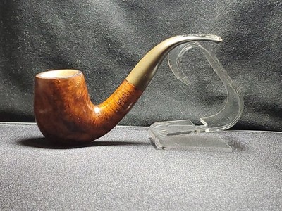 Vintage BARI Bent Billiard Pipe Select Nature OLD BRIAR - Made in DENMARK