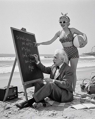 Albert Einstein 8.5x11'' Photo Print Scientist, And Marilyn Monroe