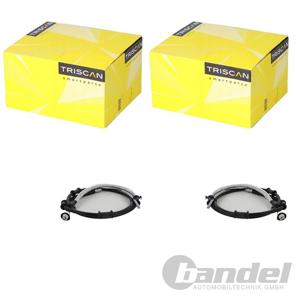 2X Triscan Handbremsseil Hinten Beidseitig Passend FüR Fiat Doblo Opel Combo-image